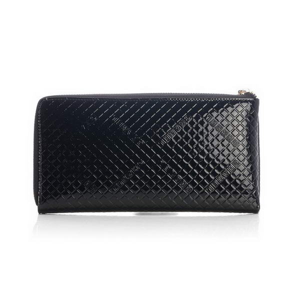 Replica Chanel A40319 Black Patent Leather Zippy Wallet